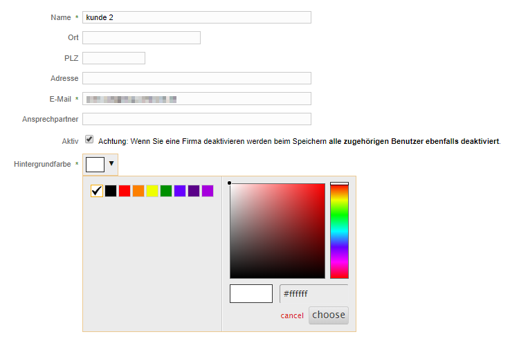 Firmen Bearbeiten
