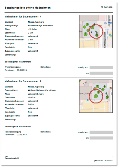 Massnahmenblatt